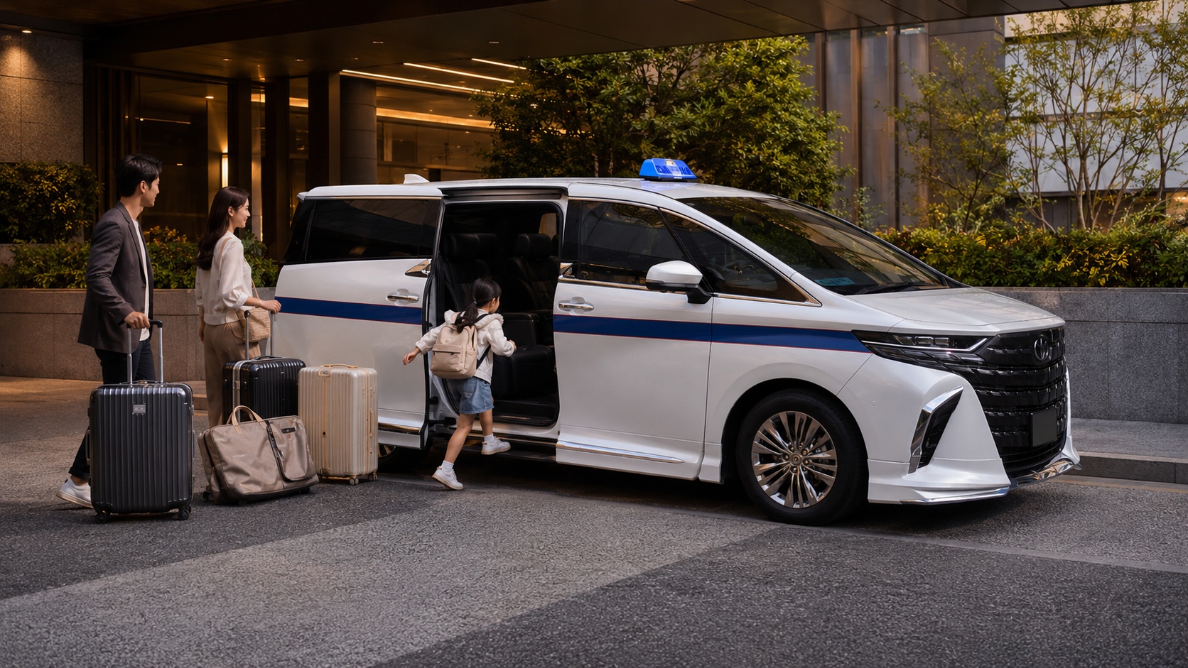 家族・子連れ・大型荷物の成田送迎イメージ