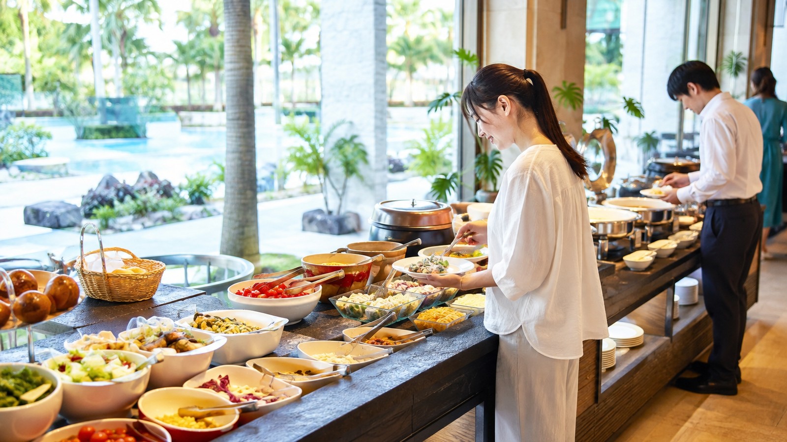 朝食ビュッフェのイメージ