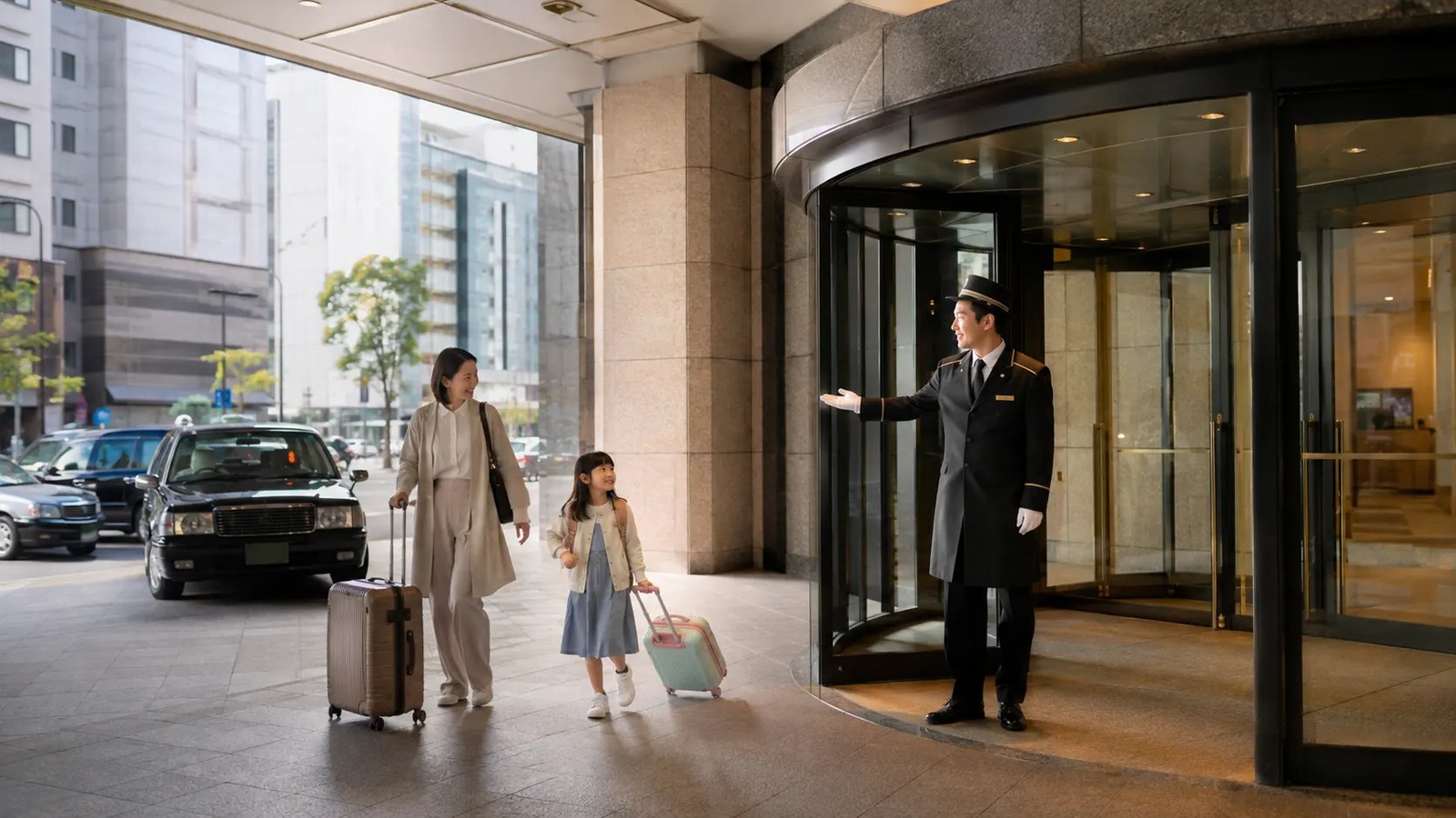 ホテル到着・エントランスのイメージ