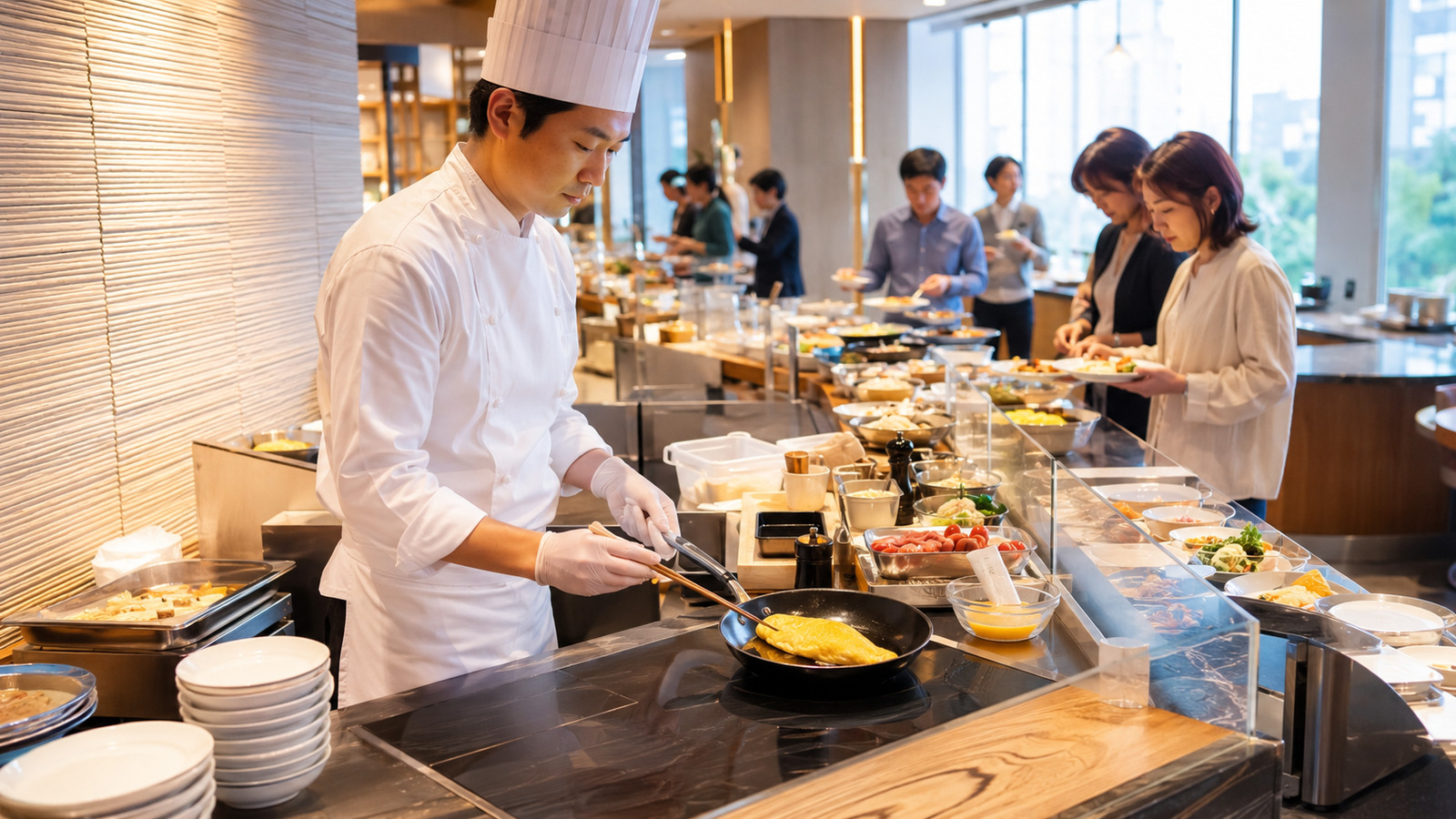 朝食ブッフェ