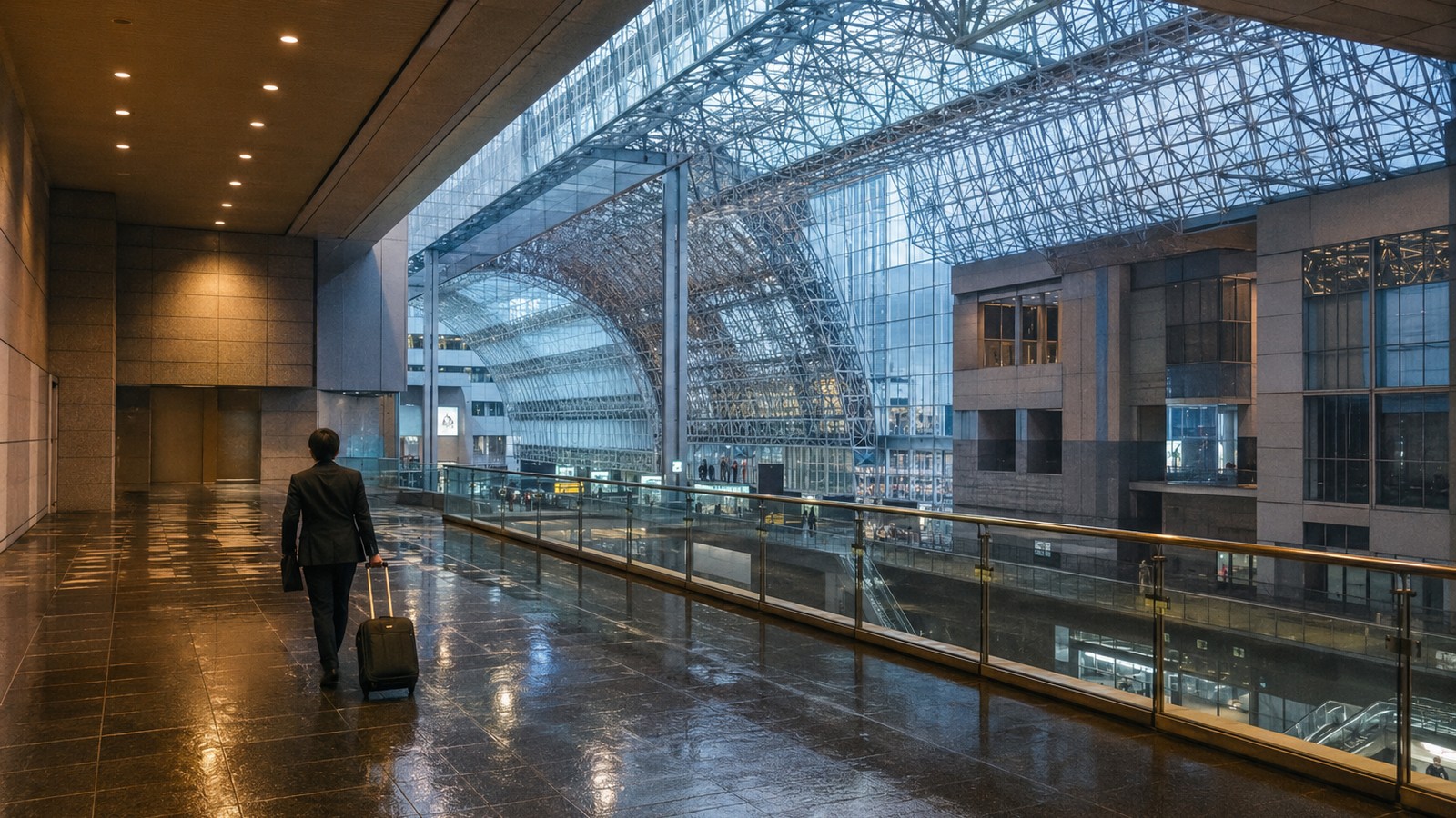 都シティ 近鉄京都駅:雨天時の駅直結動線のイメージ