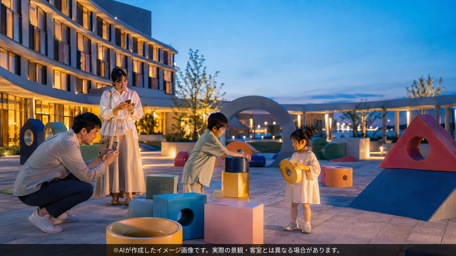 東京ディズニーリゾート・トイ・ストーリーホテル:宿泊者限定中庭のイメージ