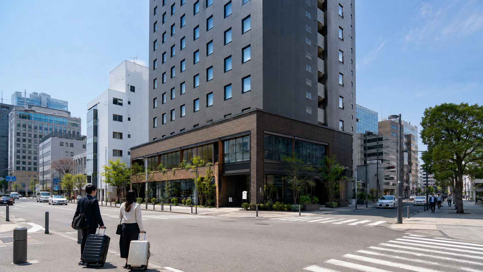 ダイワロイネットホテル横浜関内:関内の街角に佇むホテルのイメージ