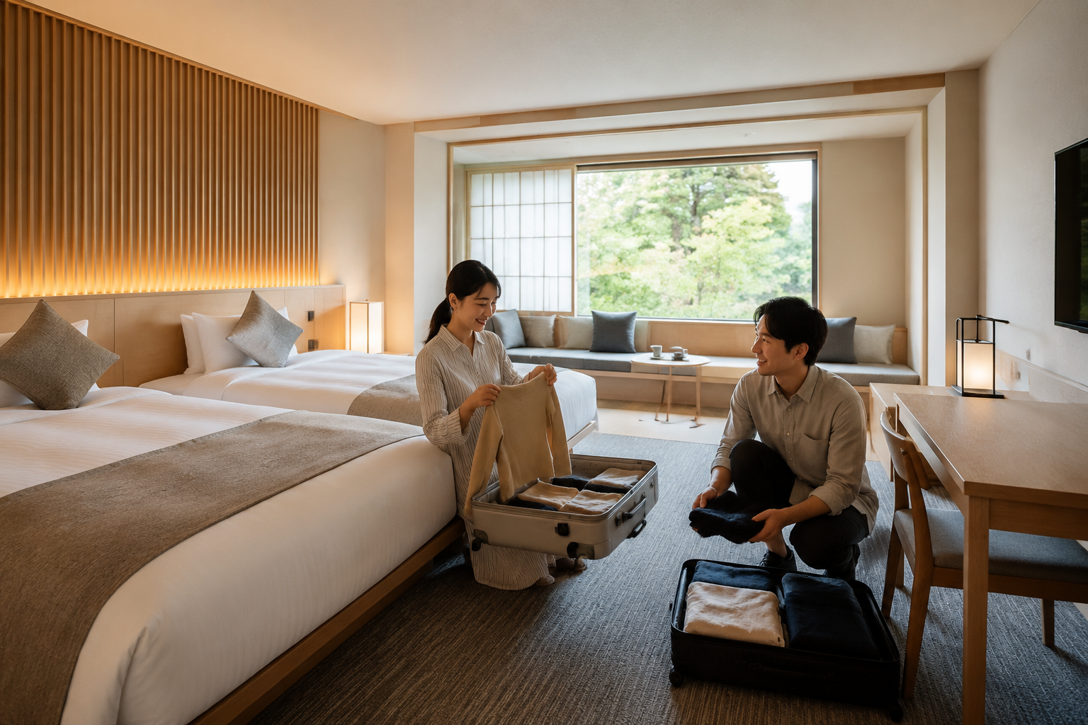 旅行・ホテル滞在のイメージ