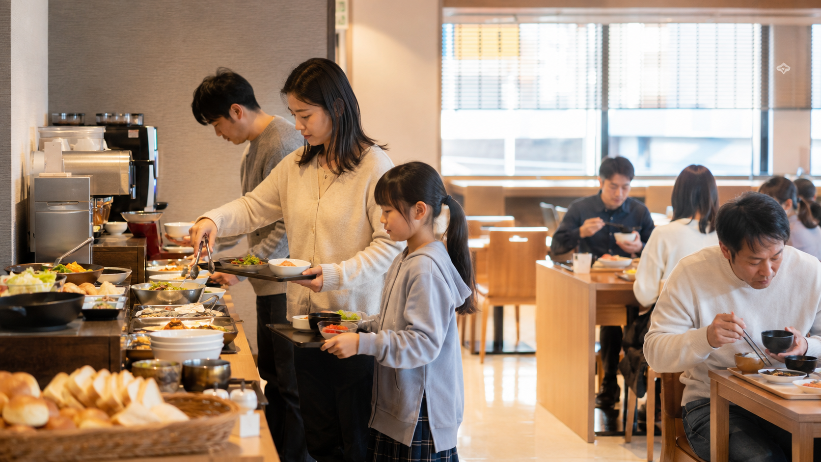 スーパーホテル横浜・関内:和洋のヘルシー朝食ビュッフェのイメージ