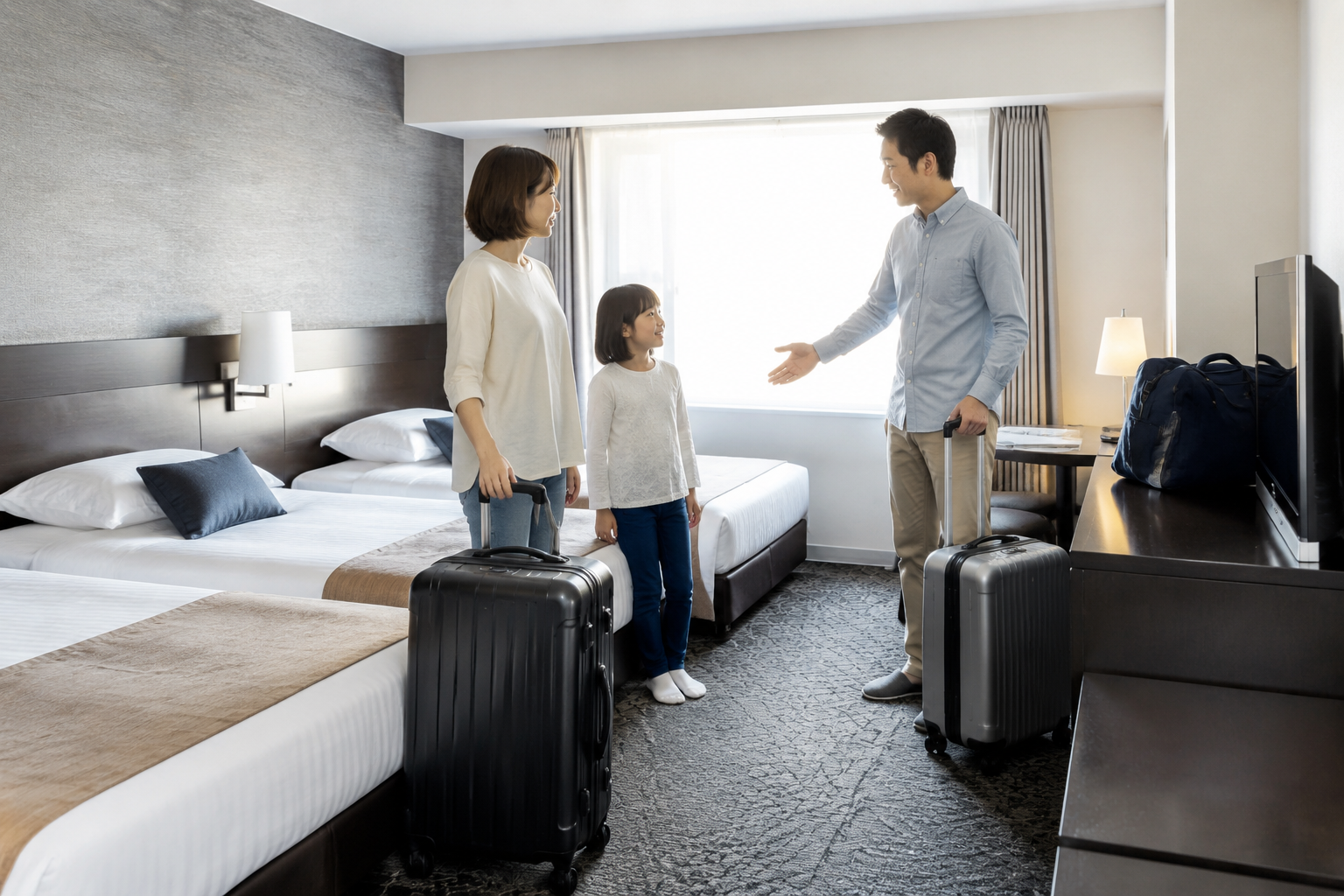 旅行・ホテル滞在のイメージ