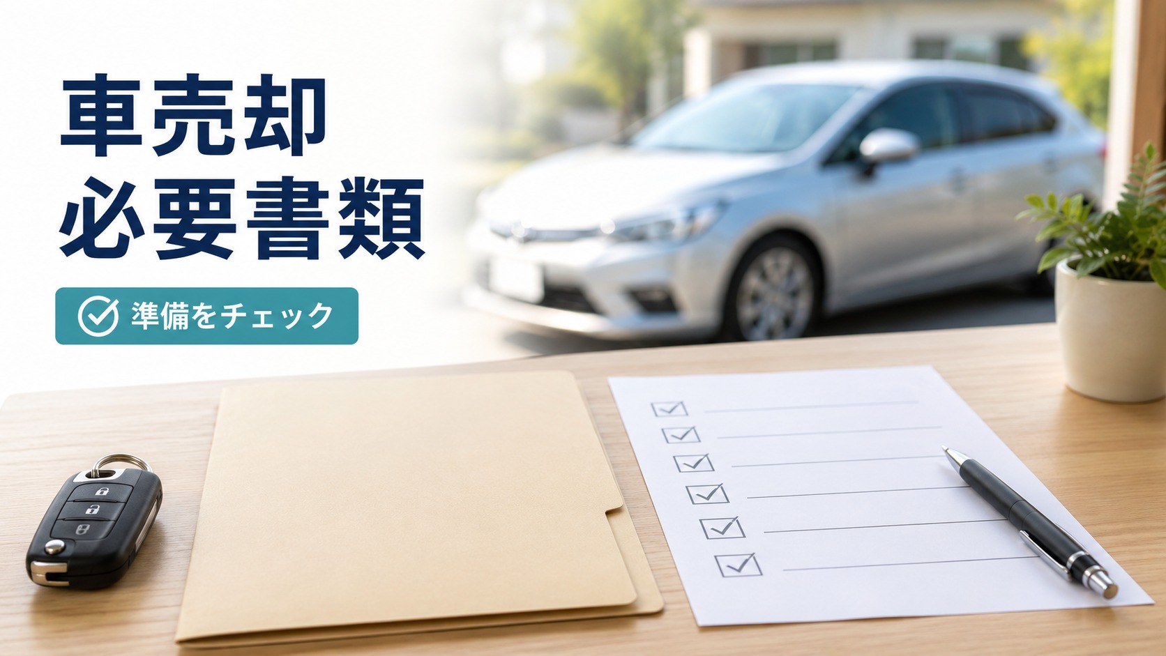 車売却に必要な書類は？普通車・軽自動車別に準備するものを解説