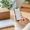 スマートフォンから一般的な買取査定を申し込むイメージ