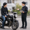 ローン中のバイクを売る前に手続きについて相談する所有者