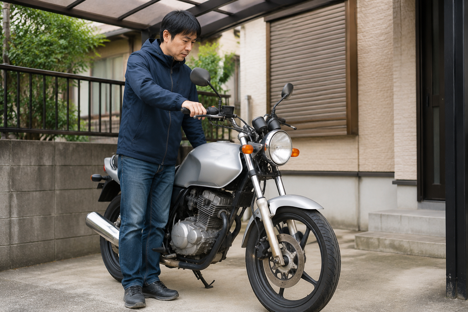 エンジンがかからないバイクの状態を確認する所有者