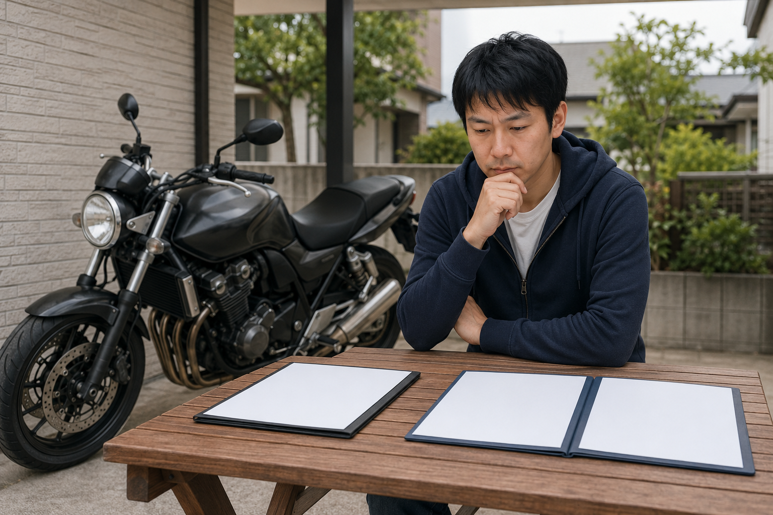 複数の査定条件を比較してスクーターの売却先を検討する場面
