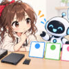 パソコン データ 復旧 自分 でについてワクちゃんとチャッピーが確認しているイラスト