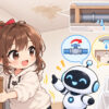 水道 管 詰まり 業者についてワクちゃんとチャッピーが確認しているイラスト