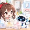 大阪 ガス 給湯 器 交換についてワクちゃんとチャッピーが確認しているイラスト