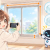 窓 ガラス 交換 安いについてワクちゃんとチャッピーが確認しているイラスト