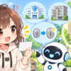 鍵 あか なくなっ たについてワクちゃんとチャッピーが確認しているイラスト
