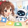住所 変更 転居についてワクちゃんとチャッピーが確認しているイラスト