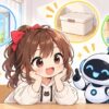 マットレス の 捨て 方についてワクちゃんとチャッピーが確認しているイラスト