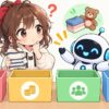 回収 家具についてワクちゃんとチャッピーが確認しているイラスト