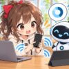 格安 sim テザリング 比較についてワクちゃんとチャッピーが確認しているイラスト