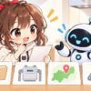 エアコン の 暖房 の 電気 代についてワクちゃんとチャッピーが確認しているイラスト
