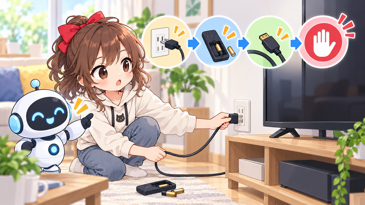 液晶テレビ故障は何から確認する？自分で試せる対処と中止サイン
