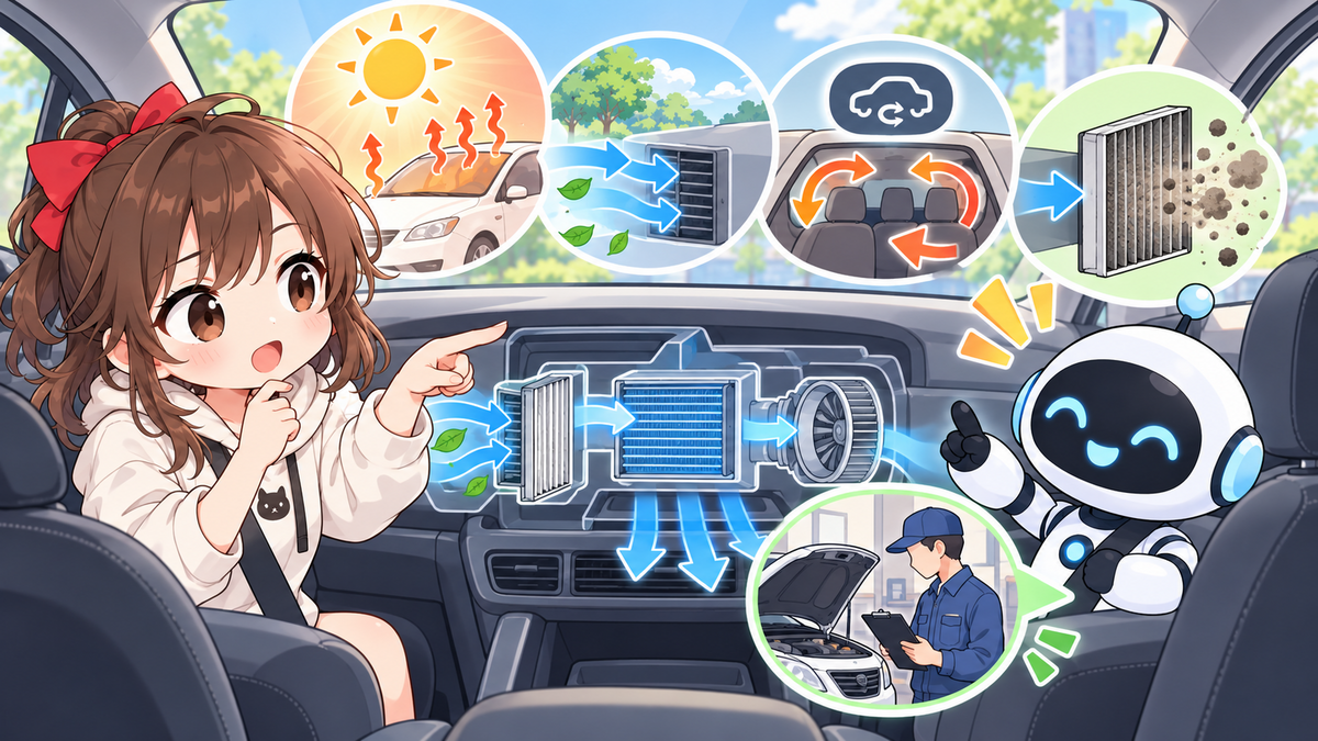 車エアコン使い方夏を迷わず進める方法｜準備から完了確認まで