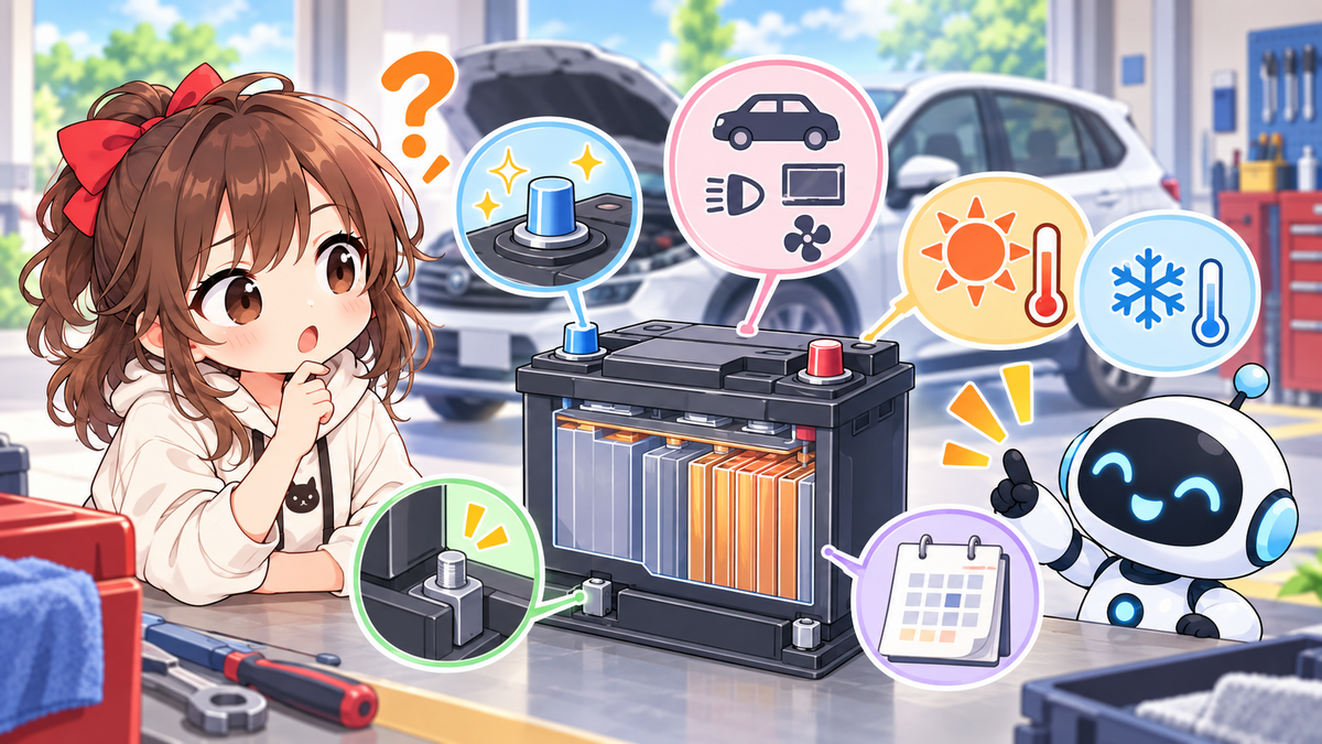 車バッテリー費用はいくらが目安？増減する条件と見直し方