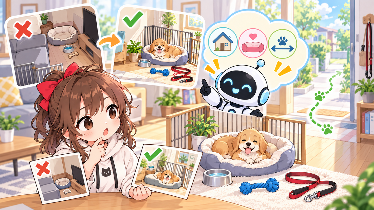 ドーム型犬のベッドはどう整える？安全性と続けやすさで考える