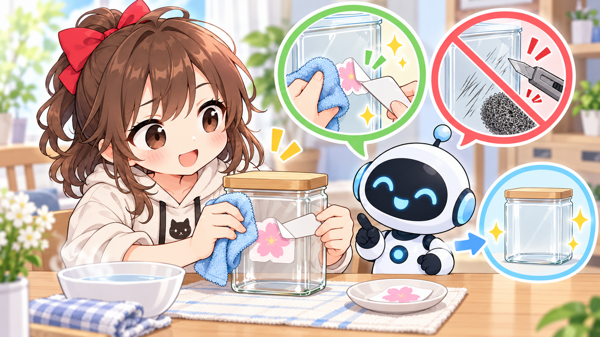 シール剥がす裏技をすっきり仕上げるコツ｜落ちにくい汚れへの対応
